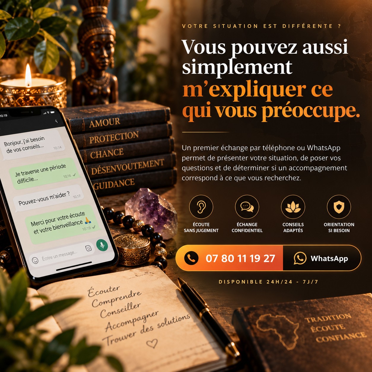 Contacter Marabout Baguema pour un premier échange