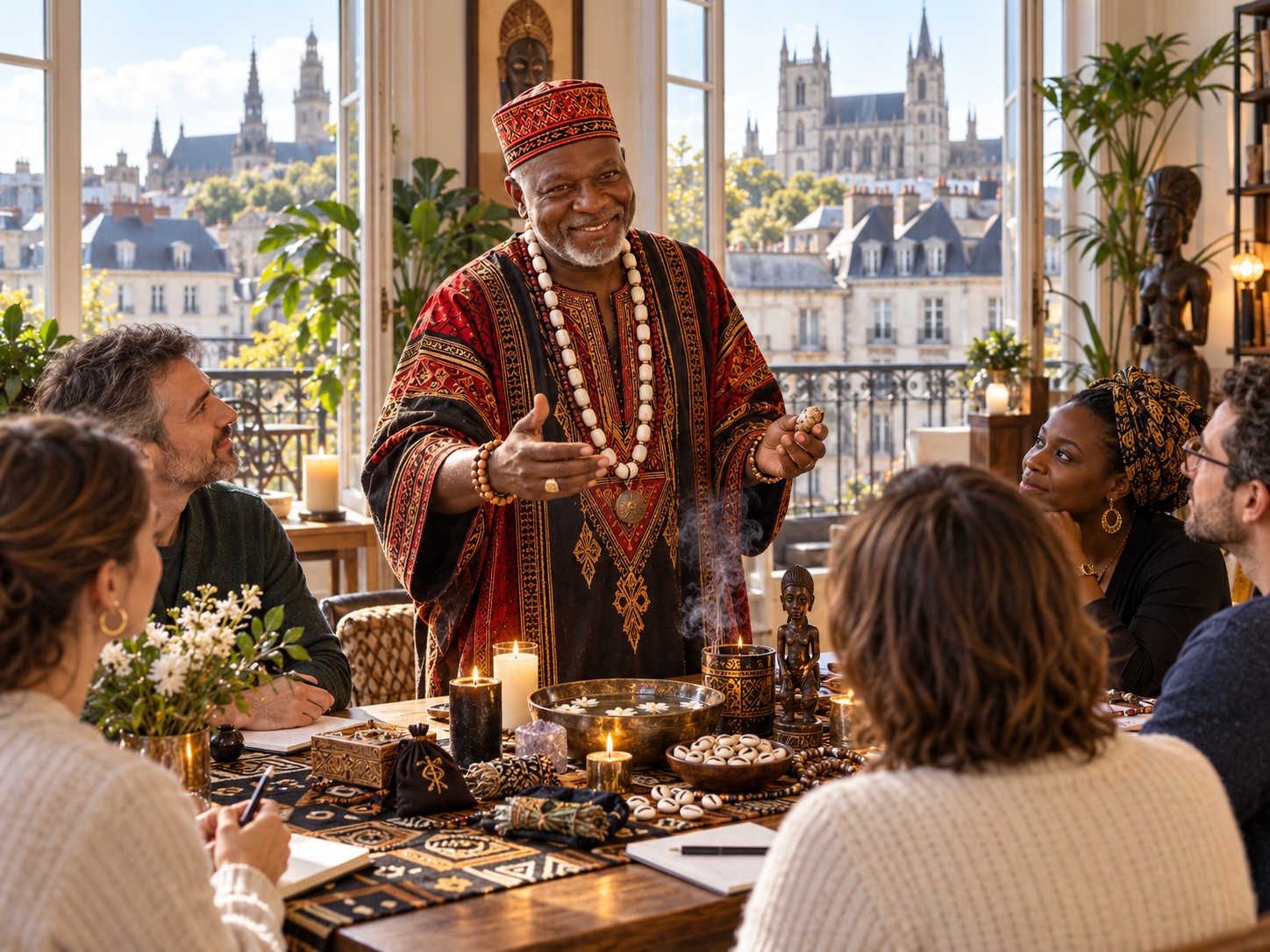 Marabout africain Baguema et pratiques traditionnelles accessibles depuis Nantes