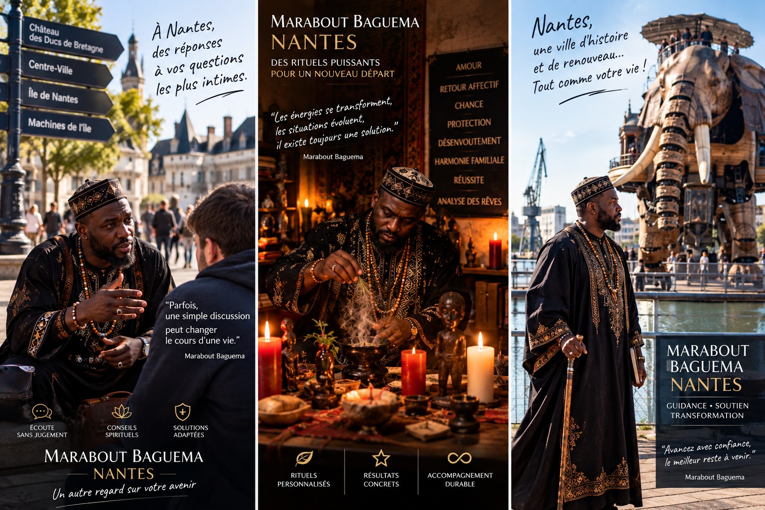 Marabout Baguema, voyant africain consultable depuis Nantes en Loire-Atlantique
