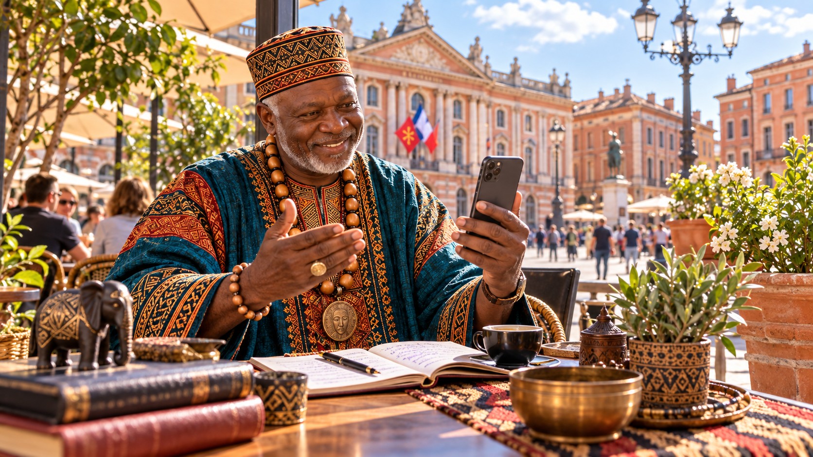 Visuel de Marabout Baguema pour la consultation de voyance et de guidance depuis Toulouse